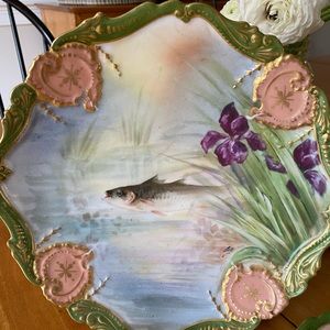 Limoges France Fish Plates (2)
